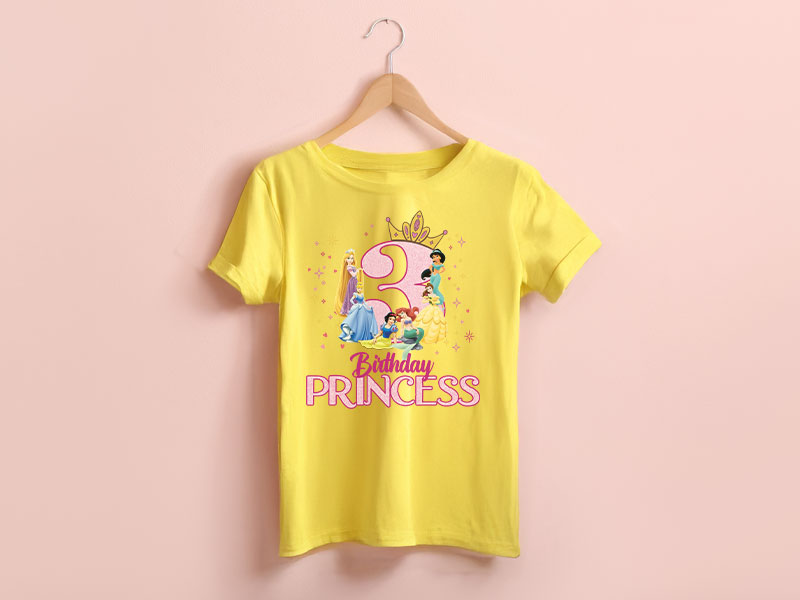 Custom DFT tshirt yellow